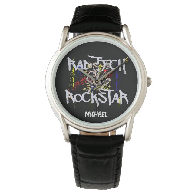 Moderner Krasser Tech Rockstar Armbanduhr (Vorderseite)
