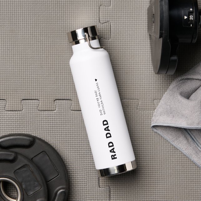 Moderner Krasser Vater Funny Vatersche Vater Trinkflasche (Fitnessstudio)