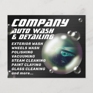Moderner kreativer Flyer für Blasenautos