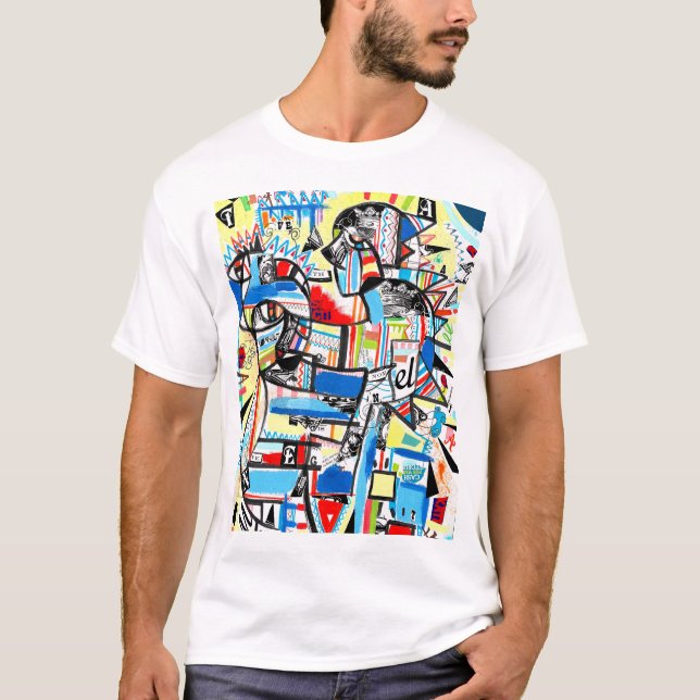 Moderner Kubismus T-Shirt (Vorderseite)