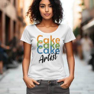 Moderner Kuchenkünstler für Bäckerei T-Shirt