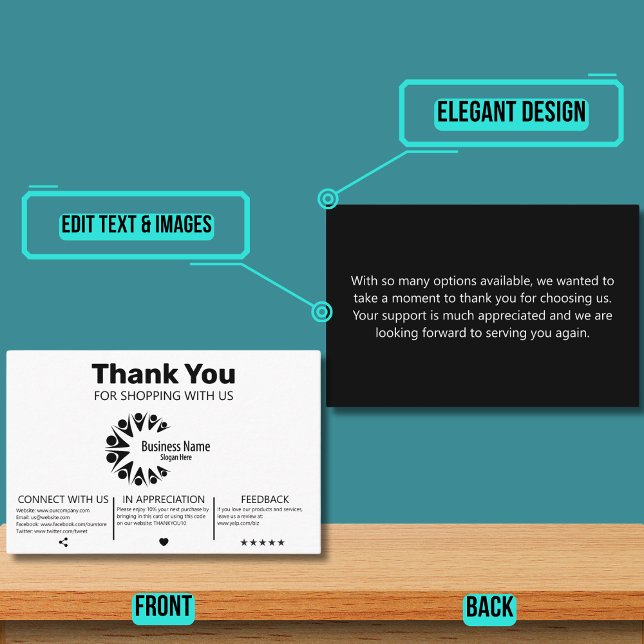 Moderner Kundenwunsch Visitenkarte (Please enjoy our design and see the others in the collection.)