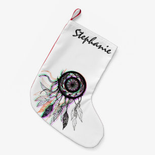 Moderner künstlerischer amerikanischer Ureinwohne Kleiner Weihnachtsstrumpf