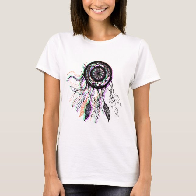 Moderner künstlerischer amerikanischer Ureinwohner T-Shirt (Vorderseite)