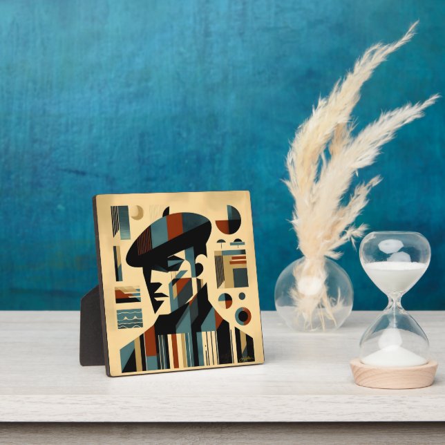 Moderner Kunstmann aus dem Mittelalter Fotoplatte (InSitu)