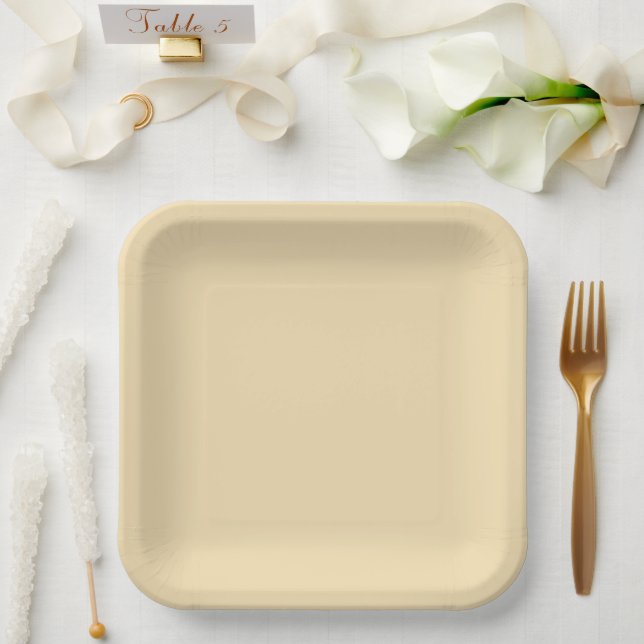 Moderner Küstenstreifen Pappteller (Hochzeit)