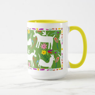 Moderner Lama-Esel-Entwurf Otomi Entwurfs-  Tasse