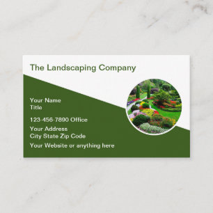 Moderner Landschaftsgärtner Landschaftsgärten Visitenkarte