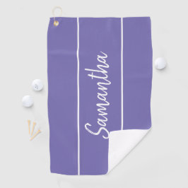 Moderner Lavendel Lila handgeschriebener Name Golfhandtuch
