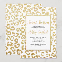 Moderner Leopardmuster-ImitatgoldGlitter Bonbon 16