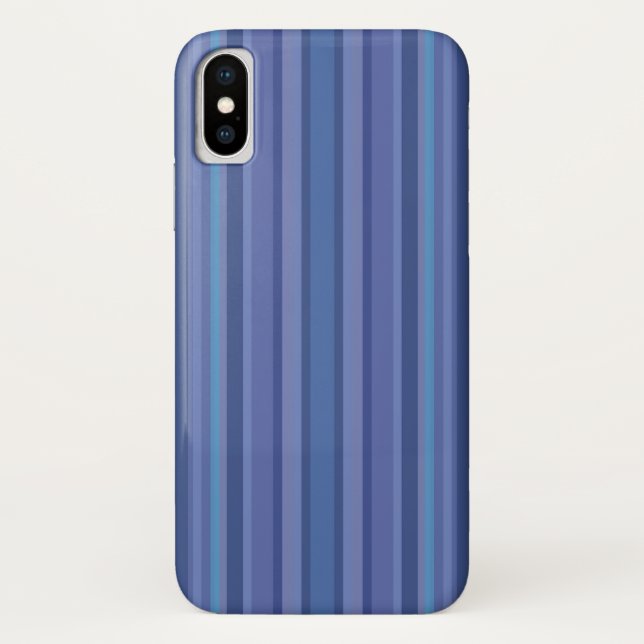 Moderner Lila Streifen Case-Mate iPhone Hülle (Rückseite)
