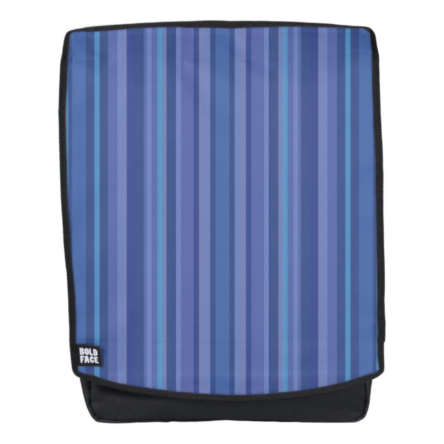 Moderner Lila Streifen Rucksack (Vorderseite)