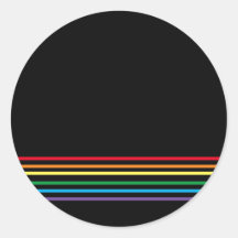 Moderner linearer Regenbogen auf schwarz