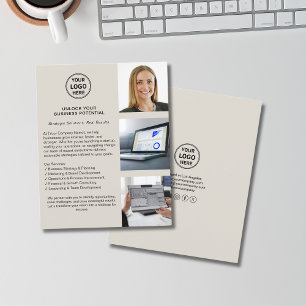 Moderner Logo-Berater Geschäft Flyer