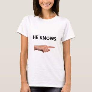 Moderner lustiger Text & zeigende Hand T-Shirt