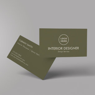 Moderner Luxus Innenarchitektur Designer Custom Visitenkarte