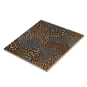 Moderner Luxus Weißer Leopard Elegante Collection Fliese