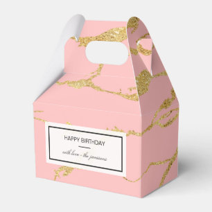 Moderner Marmor mit Imitat Gold Geschenkschachtel