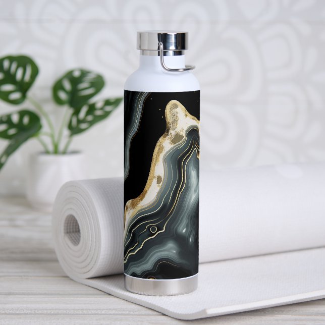Moderner Marmor Trinkflasche (Yoga)
