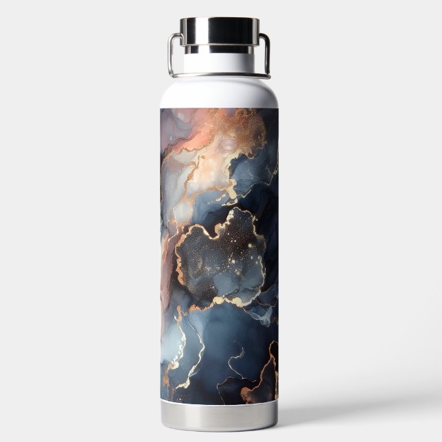 Moderner Marmor Trinkflasche (Rückseite)