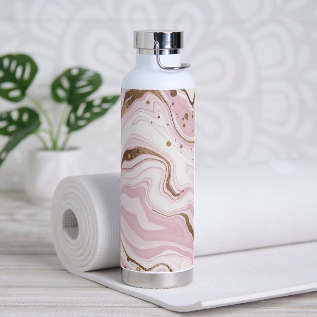 Moderner Marmor Trinkflasche (Yoga)