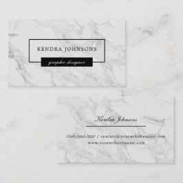 Moderner Marmor Visitenkarte