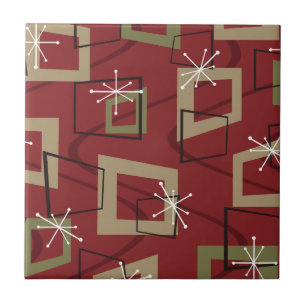 Moderner Maroon des Mittelalters Fliese