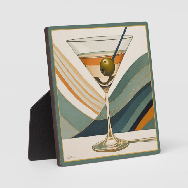 Moderner Martini Cocktail Hour Mitte des 20. Jahrh Fotoplatte (Vorderseite)