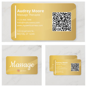Moderner Massagetherapeut Elegante Vorlagen Visitenkarte