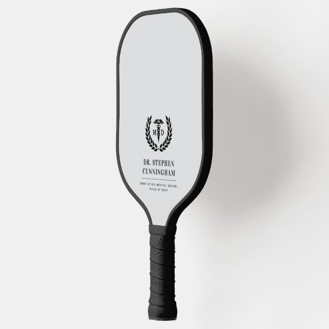 Moderner MD Doktor der Medicine Med School Abschlu Pickleball Schläger (Links)