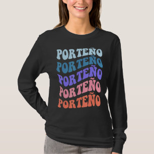 Moderner mehrfacher Text Porteño Buenos Aires 1 T-Shirt