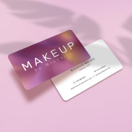 Moderner Metallic Ombre Makeup Artist Visitenkarte