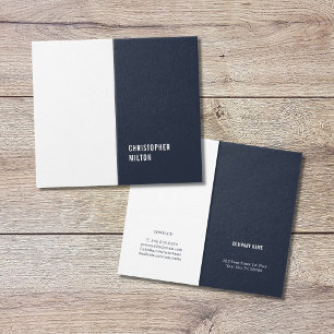 Moderner Minimal Blue White Consultant