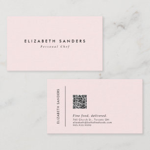 Moderner Minimal Luxus Boutique QR CODE Visitenkarte