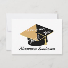 Moderner Minimal personalize School Class Abschlus Dankeskarte