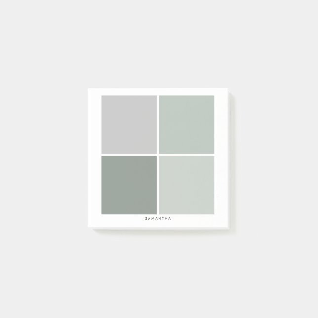 Moderner Minimal Sage Green Planner Post-it Klebezettel (Vorderseite)