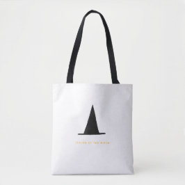 Moderner Minimal Spooky Halloween Hexenhut Tasche