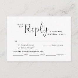 Moderner Minimal, UAWG, Schwarzer Schriftart, Reak Begleitkarte