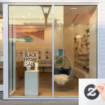 Moderner, minimaler Black Friday Sale Store