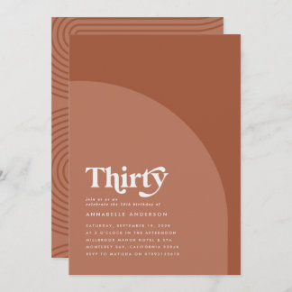 Moderner, minimaler geometrischer Terrakotta Gebur