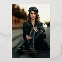 Moderner Minimaler Goldrahmen-Abschluss