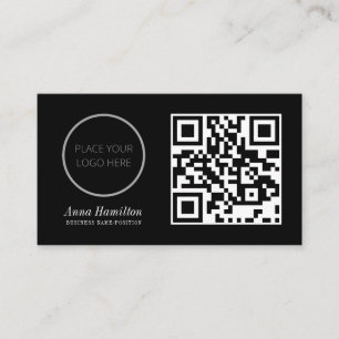 Moderner Minimaler QR-Code für kundenspezifisches  Visitenkarte