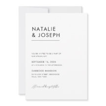 Moderner minimaler QR-Code in einer Hochzeit