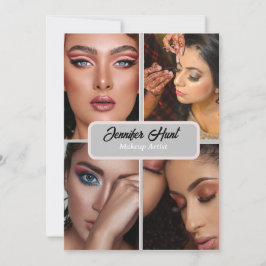 moderner minimaler Trendcode Makeup Artist QR Einladung