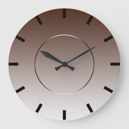 Moderner Minimalismus Black Ombre Brown Kaffee Große Wanduhr