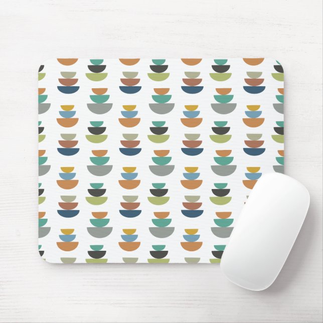 Moderner Minimalismus der Mitte des Jahrhunderts Mousepad (Mit Mouse)