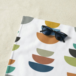 Moderner Minimalismus der Mitte des Jahrhunderts Strandtuch