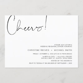 Moderner Minimalismus Lässige Probe Einladung