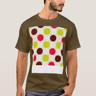 Moderner Minimalismus Polka Dots Muster T-Shirt