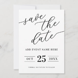 Moderner Minimalist Save The Date